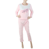 Women's Fleece Full Sleeves Night Suit - Light Pink, Women, Night Suit, Chase Value, Chase Value