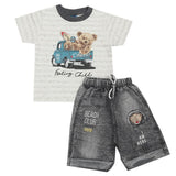 Newborn Boys Half Sleeves Suit - Grey, Kids, New Born Boys Sets And Suits, Chase Value, Chase Value