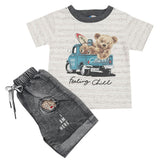 Newborn Boys Half Sleeves Suit - Coffee, Kids, New Born Boys Sets And Suits, Chase Value, Chase Value