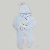 Newborn Unisex Full Sleeves Romper - Sky Blue, Kids, NB Boys Rompers, Chase Value, Chase Value