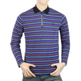 Men's Yarn Dyed Full Sleeves Polo T-Shirt - Multi, Men, T-Shirts And Polos, Chase Value, Chase Value