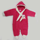 Newborn Unisex Full Sleeves Romper - Dark Pink, Kids, NB Boys Rompers, Chase Value, Chase Value