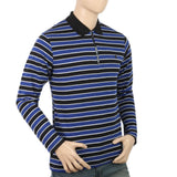 Men's Yarn Dyed Full Sleeves Polo T-Shirt - Multi, Men, T-Shirts And Polos, Chase Value, Chase Value