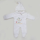 Newborn Unisex Full Sleeves Romper - White, Kids, NB Boys Rompers, Chase Value, Chase Value