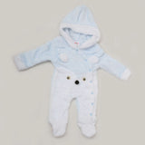 Newborn Unisex Full Sleeves Romper - Blue, Kids, NB Boys Rompers, Chase Value, Chase Value