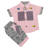 Newborn Boys Half Sleeves Suit - Pink, Kids, Newborn Boys Sets And Suits, Chase Value, Chase Value