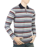 Men's Yarn Dyed Full Sleeves Polo T-Shirt - Multi, Men, T-Shirts And Polos, Chase Value, Chase Value