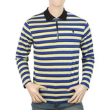 Men's Yarn Dyed Full Sleeves Polo T-Shirt - Multi, Men, T-Shirts And Polos, Chase Value, Chase Value