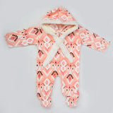 Newborn Unisex Full Sleeves Romper - Peach, Kids, NB Boys Rompers, Chase Value, Chase Value