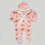 Newborn Unisex Full Sleeves Romper - Peach, Kids, NB Boys Rompers, Chase Value, Chase Value