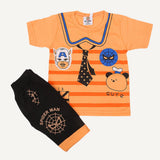 Boys Short Half Sleeves Suit - Peach, Kids, Boys Sets And Suits, Chase Value, Chase Value