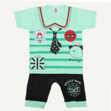 Boys Short Half Sleeves Suit - Cyan, Kids, Boys Sets And Suits, Chase Value, Chase Value