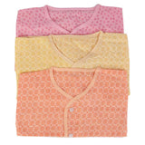 New Born Half sleeves 3pcs Jhabla Set - Multi, Kids, NB Boys Sets And Suits, Kids, NB Girls Sets And Suits, Chase Value, Chase Value