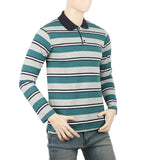 Men's Yarn Dyed Full Sleeves Polo T-Shirt - Multi, Men, T-Shirts And Polos, Chase Value, Chase Value