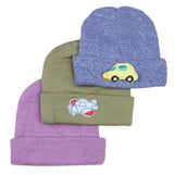 New Born Cap Set 3 pcs -Multi - test-store-for-chase-value