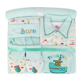 Newborn Gift Sets 6 Pcs Hanger - Sea Green, Kids, Newborn Gift Set, Chase Value, Chase Value