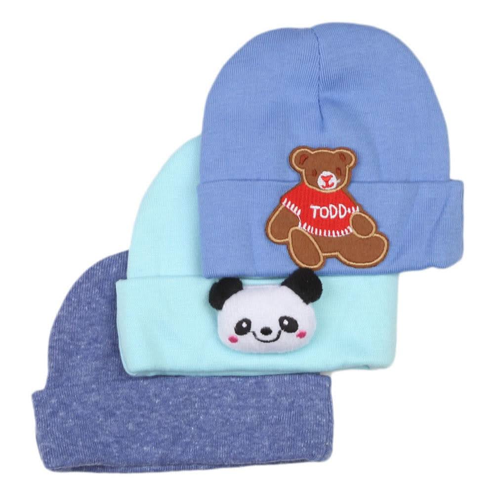 New Born Cap Set 3 pcs - Multi - test-store-for-chase-value