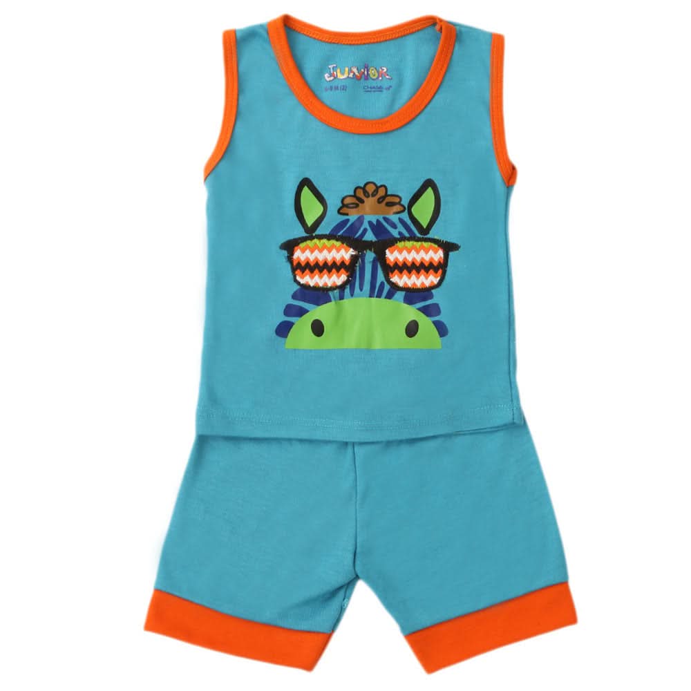 Newborn Sando Suit - Sky Blue, Kids, NB Boys Sets And Suits, Chase Value, Chase Value