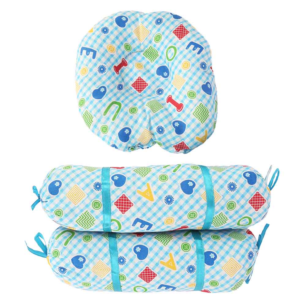 New Born 3 Pcs Pillow Set - Blue, Kids, Other Accessories, Chase Value, Chase Value