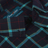 Men's Formal Check Shirt - Navy Blue, Men's Shirts, Chase Value, Chase Value