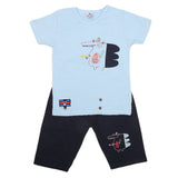 Boys Half Sleeves Short Suit 20-22 1220 - Blue, Kids, Boys Sets And Suits, Chase Value, Chase Value