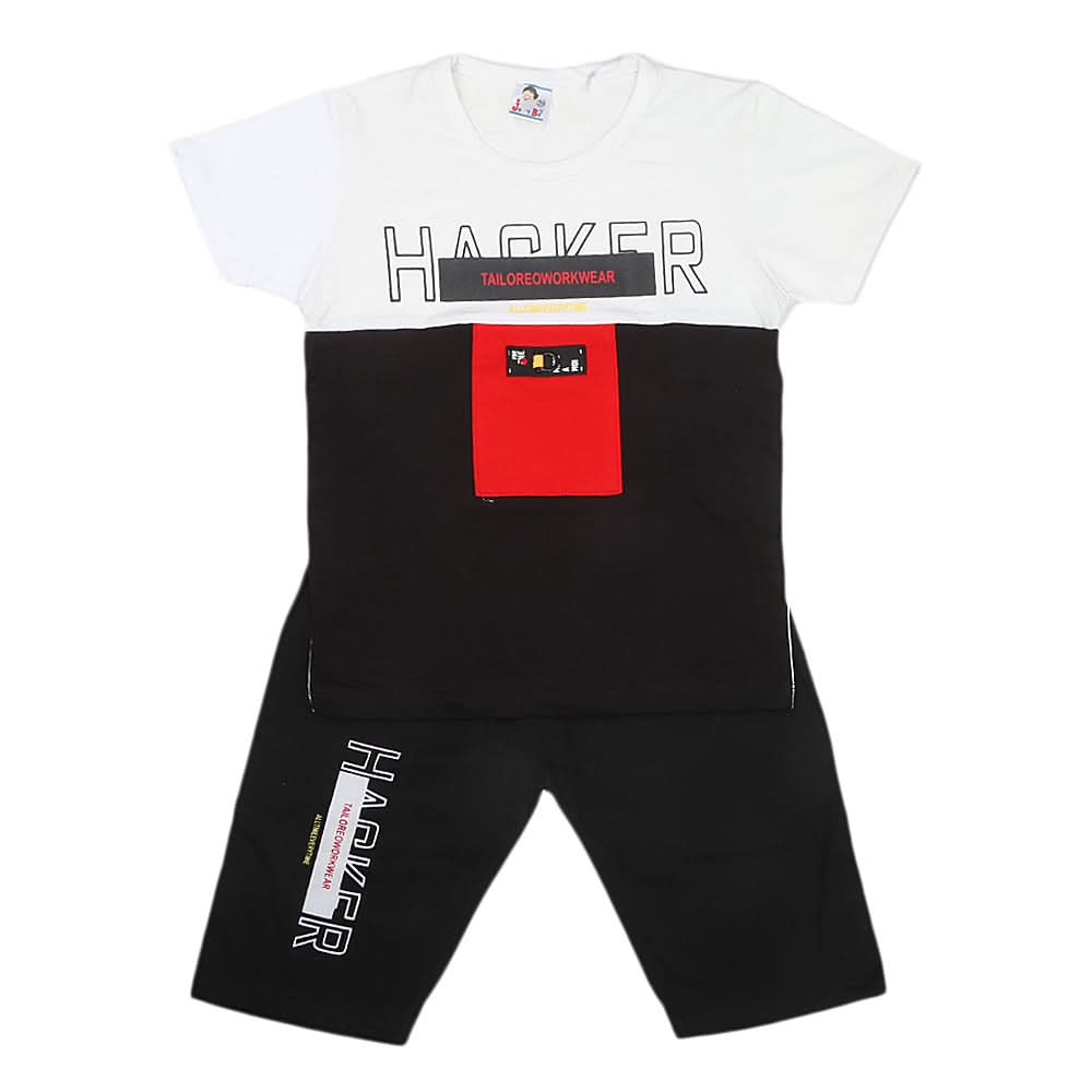 boys half sleeves short Suit - black, Kids, Boys Sets And Suits, Chase Value, Chase Value