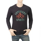 Men's Round Neck Printed T-Shirt - Darlk Grey, Men, T-Shirts And Polos, Chase Value, Chase Value