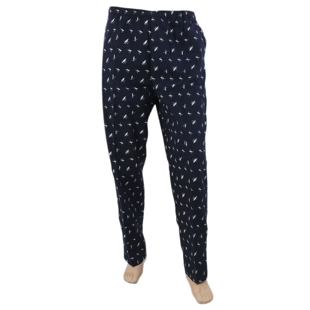 Men's Printed Trouser - Navy Blue, Men's Lowers & Sweatpants, Chase Value, Chase Value