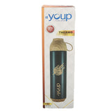Water Bottle With Cup 500 ML - Black, Home & Lifestyle, Glassware & Drinkware, Chase Value, Chase Value