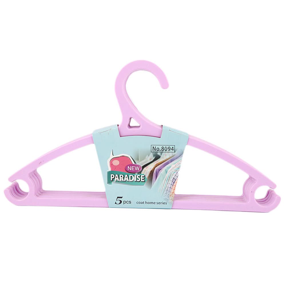 Cloth Hanger 5 Pcs - Purple, Home & Lifestyle, Accessories, Chase Value, Chase Value