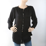 Women's Western Top With Front Button - Black, Women, T-Shirts And Tops, Chase Value, Chase Value