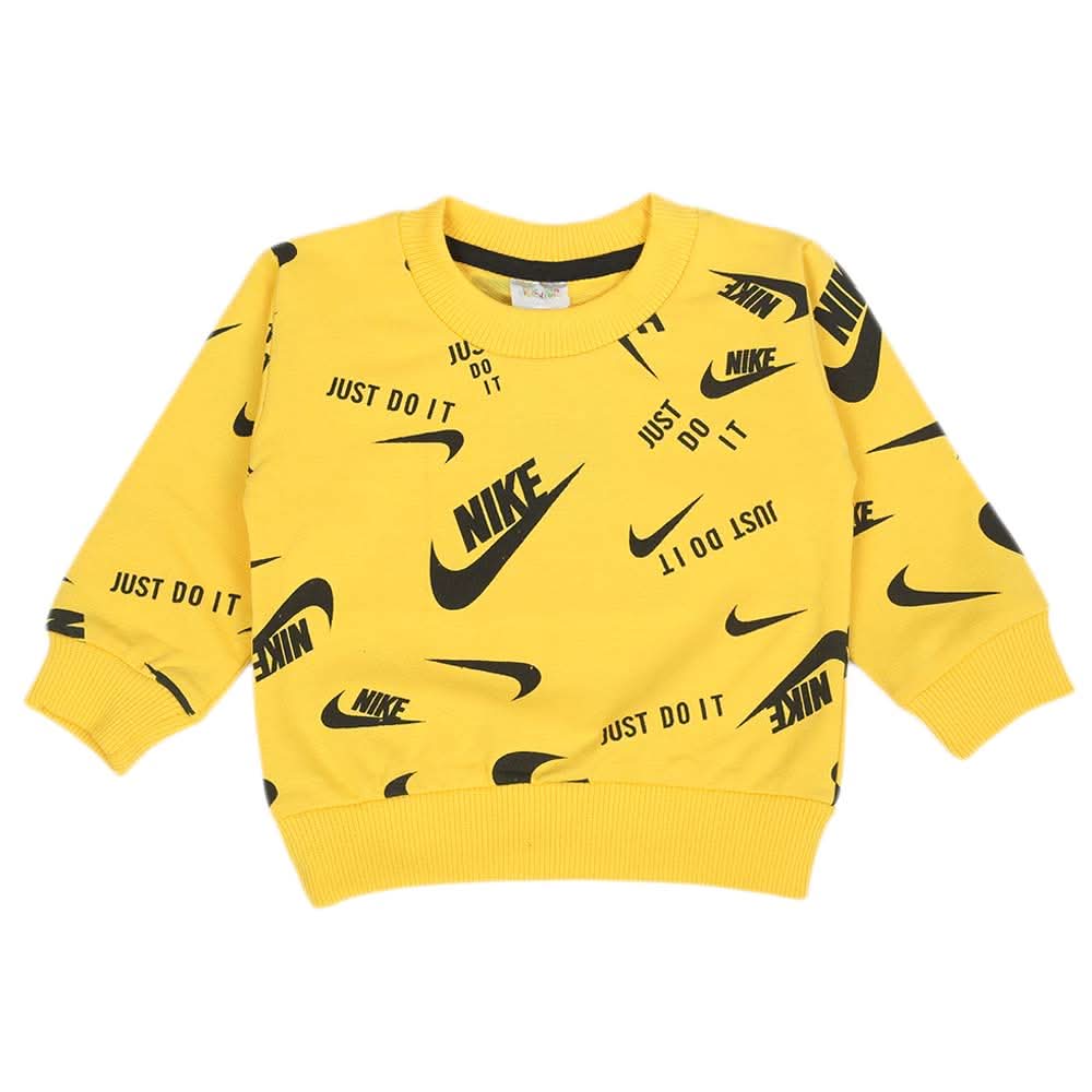 Newborn Boys Full Sleeves T-shirt - Yellow, Newborn Boys Shirts & T-Shirts, Chase Value, Chase Value