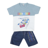 Boys Half Sleeves Short Suit 1207 - Steel Grey, Kids, Boys Sets And Suits, Chase Value, Chase Value