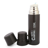 Thermic Bottle With 2 Cups 811-6 - Black, Home & Lifestyle, Glassware & Drinkware, Chase Value, Chase Value