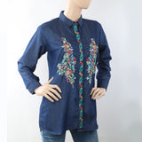 Women's Embroidered Top - Blue, Women, T-Shirts And Tops, Chase Value, Chase Value