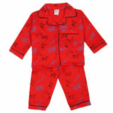 Newborn Girls Full Sleeves Night Suit - Red, Newborn Girls Sets & Suits, Chase Value, Chase Value