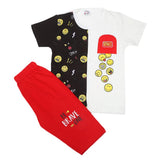 Boys Half Sleeves Short Suit 20-22 1217 - Black, Kids, Boys Sets And Suits, Chase Value, Chase Value