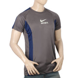Men's Half Sleeves Round Neck T-Shirt - Grey, Men, T-Shirts And Polos, Chase Value, Chase Value