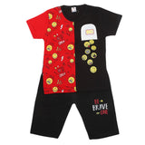 Boys Half Sleeves Short Suit 20-22 1217 - Black, Kids, Boys Sets And Suits, Chase Value, Chase Value