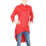 Women's Western Top With Front Open - Red, Women, T-Shirts And Tops, Chase Value, Chase Value