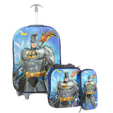 School Trolley Bag 3 Piece Set (SH2B1) - Batman, Kids, School And Laptop Bags, Chase Value, Chase Value