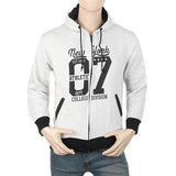 Men's Fleece Jacket - White, Men, Jackets and Hoodies, Chase Value, Chase Value
