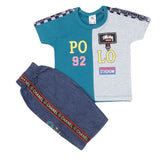 Boys Half Sleeves Short Suit 1189 - Sea Green, Kids, Boys Sets And Suits, Chase Value, Chase Value
