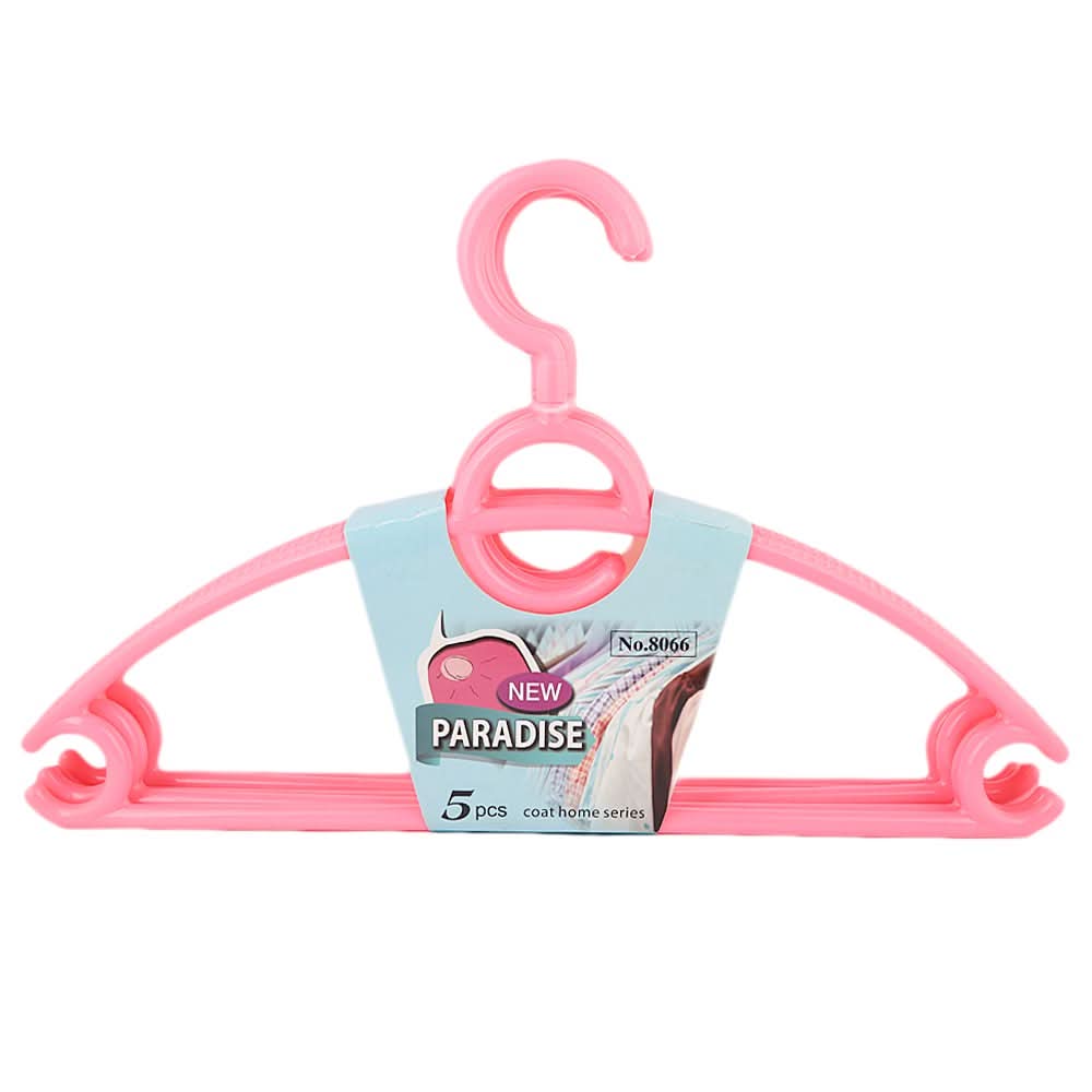Cloth Hanger 5 Pcs - Pink, Home & Lifestyle, Accessories, Chase Value, Chase Value