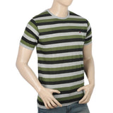 Men's Half Sleeves Yarn Dyed T-Shirt - Green, Men, T-Shirts And Polos, Chase Value, Chase Value