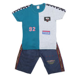 Boys Half Sleeves Short Suit - Sea Green, Kids, Boys Sets And Suits, Chase Value, Chase Value