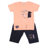 Boys Half Sleeves Short Suit - Peach, Kids, Boys Sets And Suits, Chase Value, Chase Value