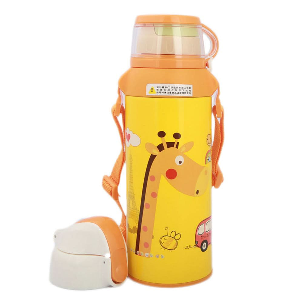 Steel Water Bottle For Kids 600ml - Yellow, Kids, Tiffin Boxes And Bottles, Chase Value, Chase Value