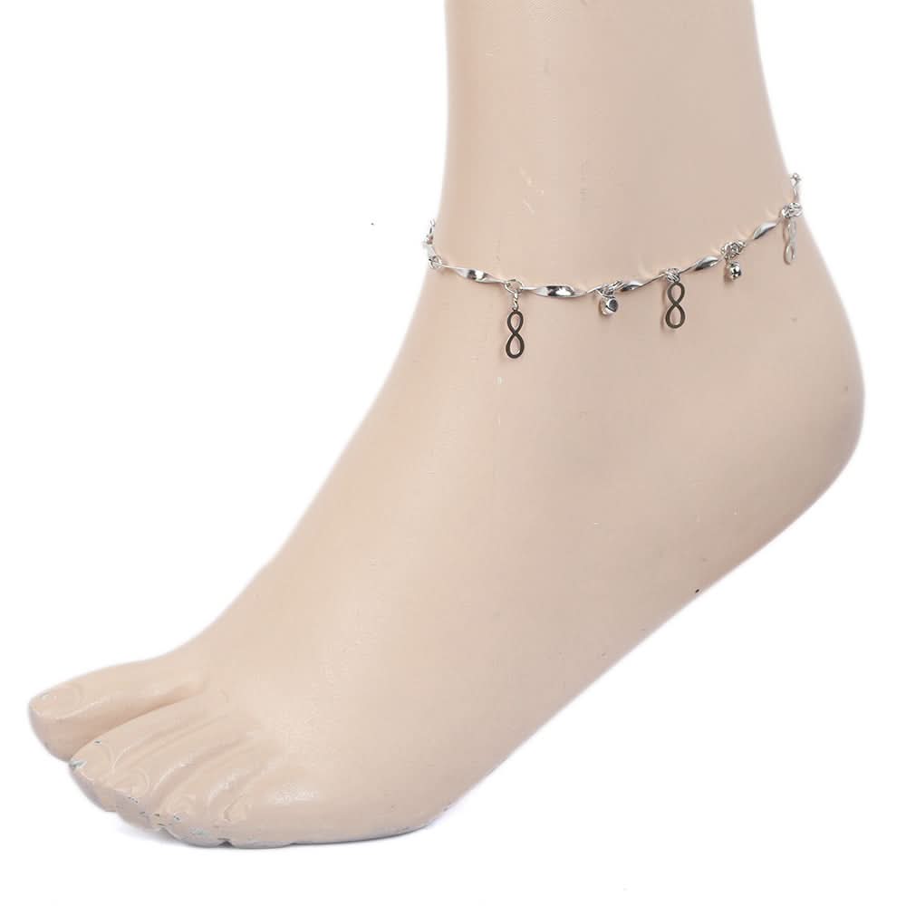 Women's Anklet - Silver, Women, Foot Jewellery, Chase Value, Chase Value