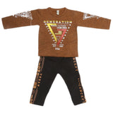 Boys Pajama Suit - Brown, Kids, Boys Sets And Suits, Chase Value, Chase Value